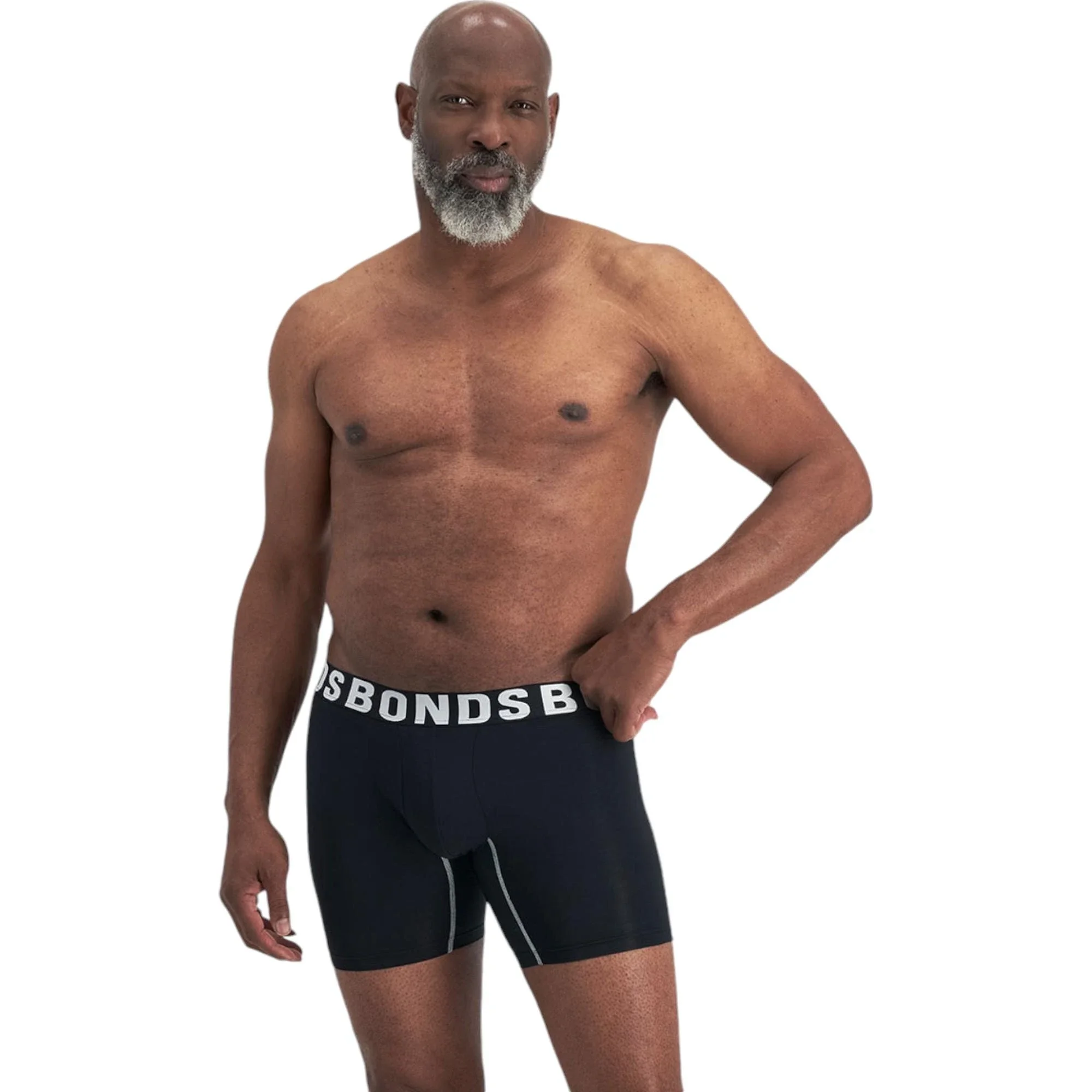 Bonds Mens Chafe Off Trunks Black Underwear