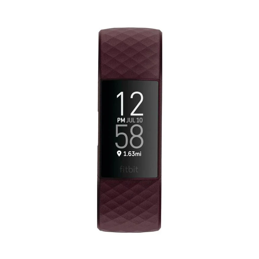 Fitbit Charge 4 Smart Fitness Watch - Rosewood - As New - Refurbished
