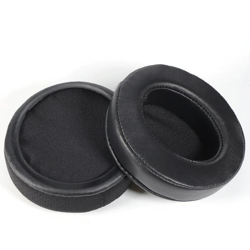 Black Lambskin Headset Covers - 2 Pack for Alienware Aw310h / Aw510h