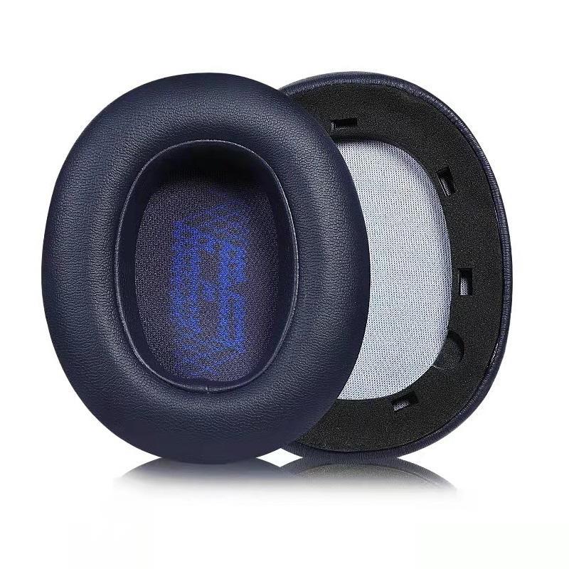2-pack Earphone Covers for Jbl Live 650bt / 660nc / Duet - Sponge Material - Midnight Blue