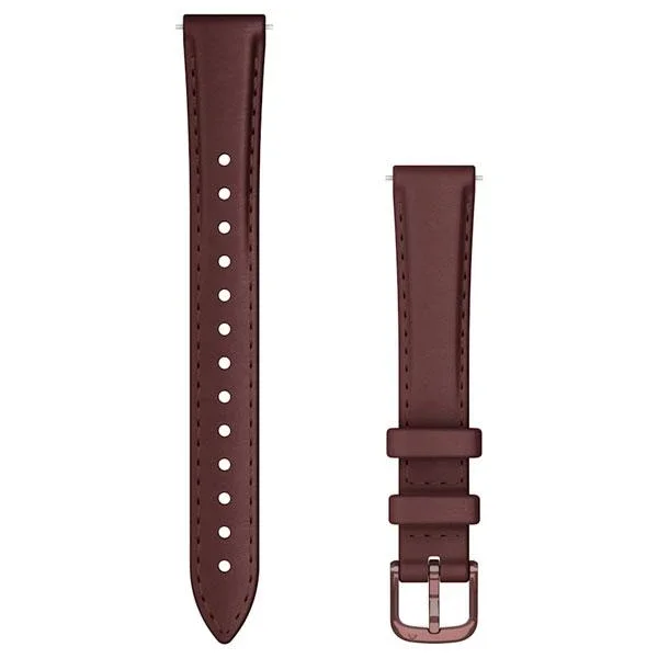Garmin Lily 2 Quick Release 14 Leather Band - Mulberry