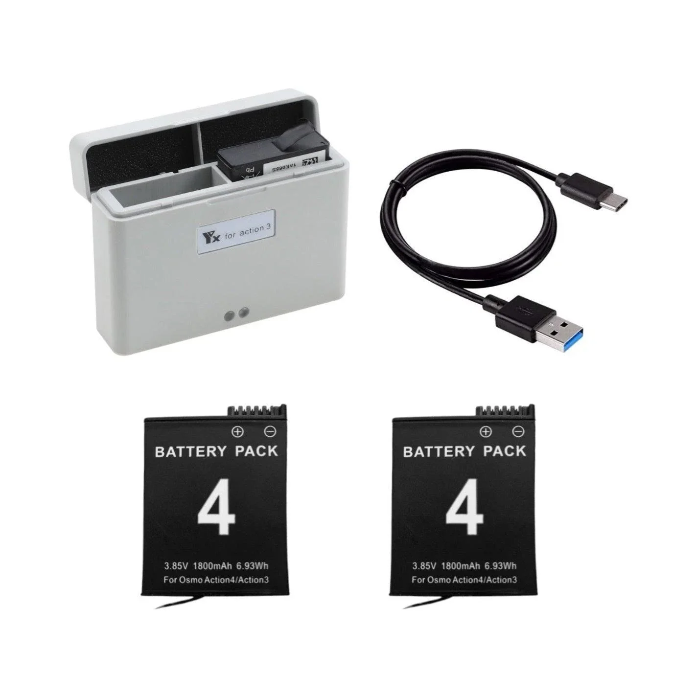 Battery Kit for Osmo Action 4 / Osmo Action 3
