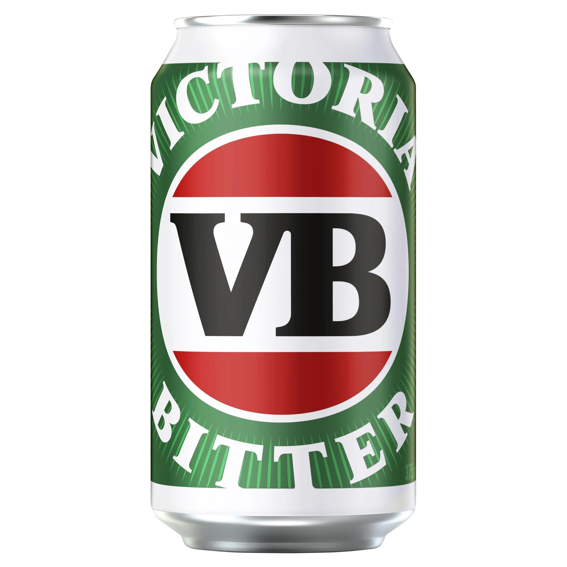 Victoria Bitter, VB Beer, Full Flavoured & Full Strength Lager, 4.9% ABV, 375mL (Case of 24 Cans)