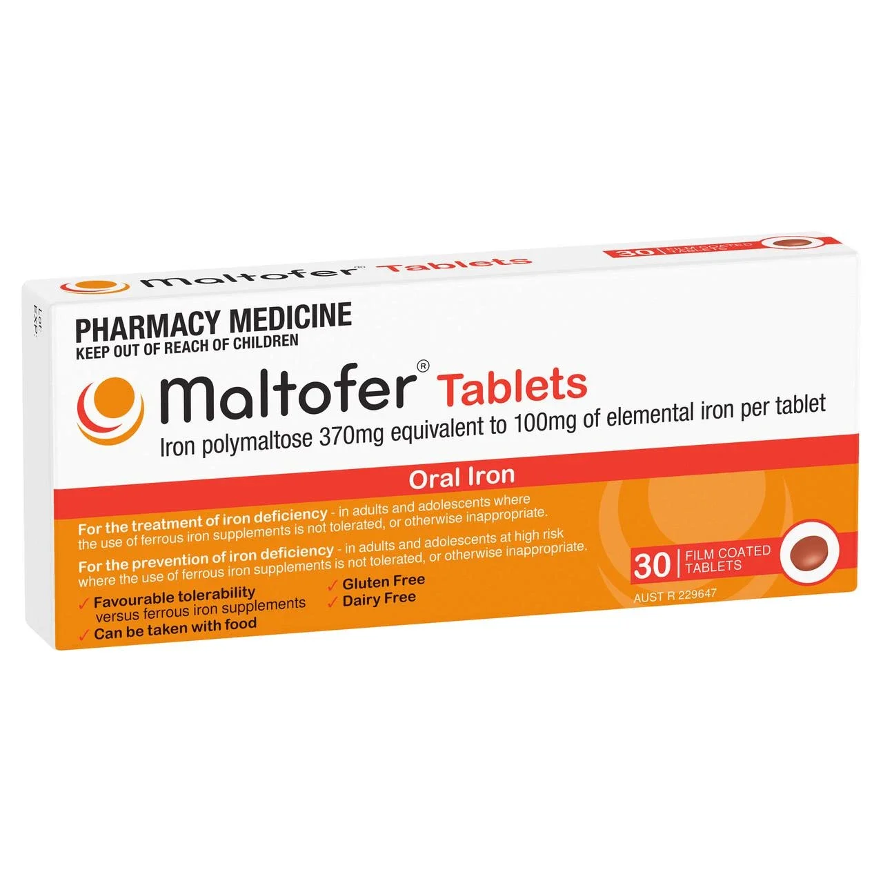 Maltofer Iron 100mg 30 Tablets