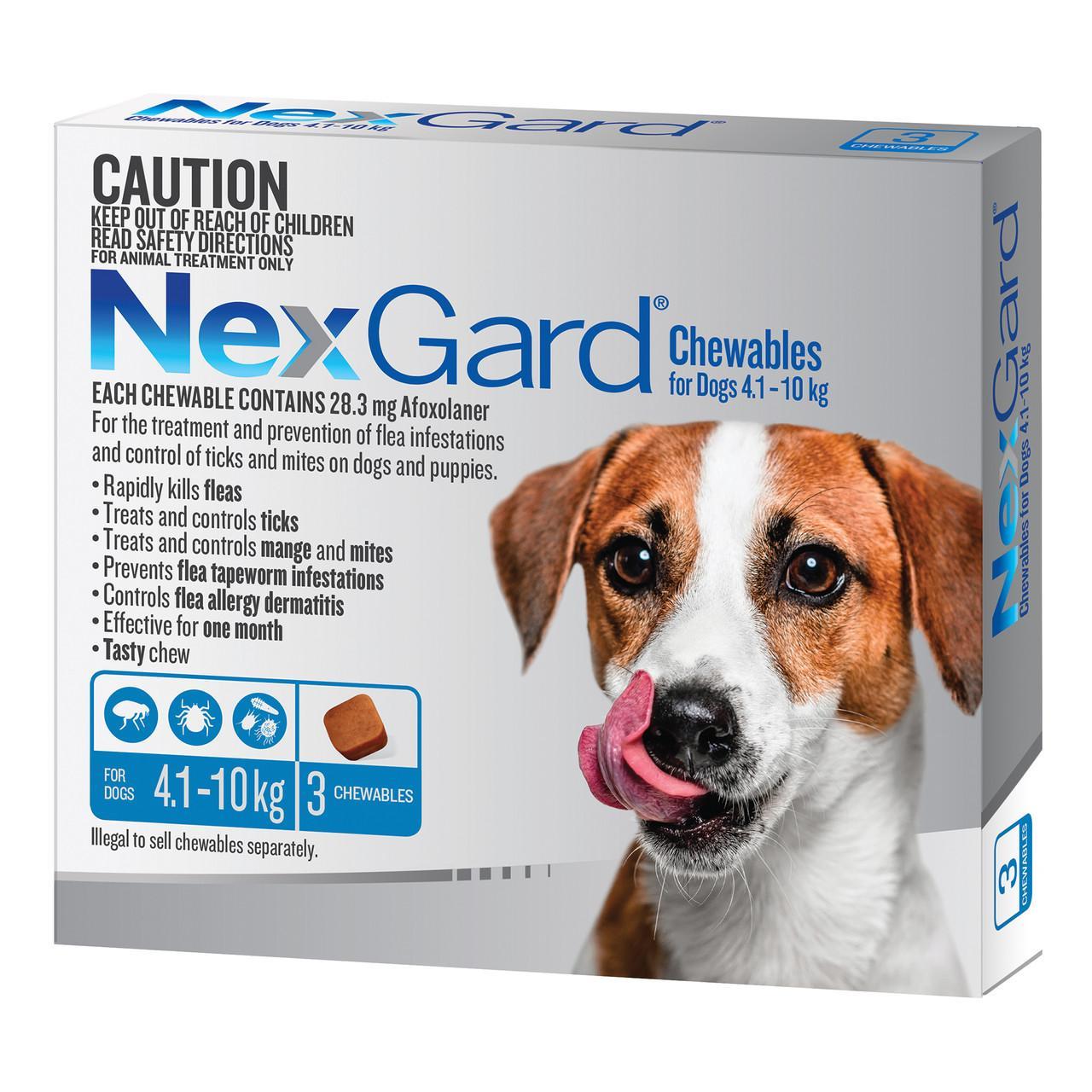 Nexgard Dog 4.1-10kg 3 Pack