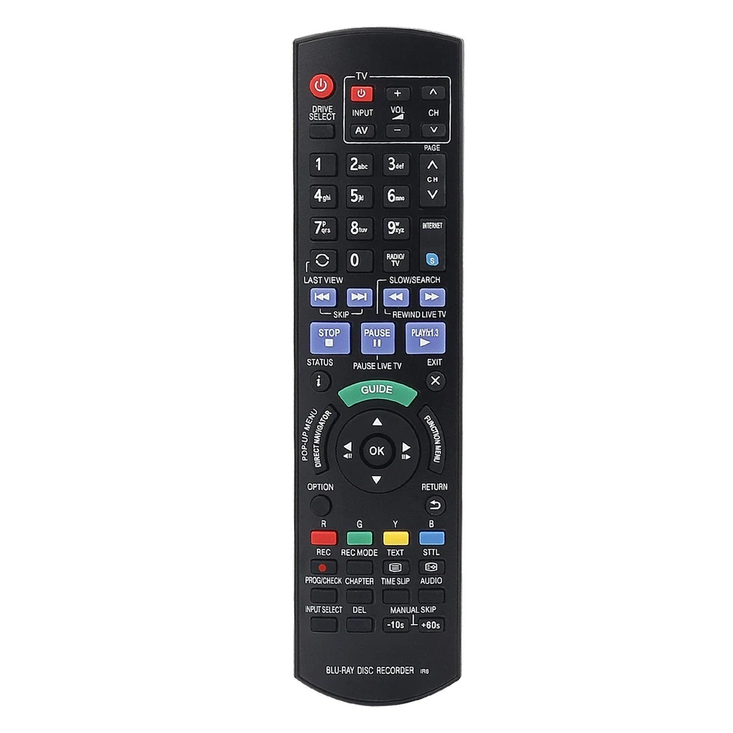 N2QAYB000755 N2QAYB000757 N2QAYB000781 Replacement Remote for Panasonic Blu-ray Disc Player HDD Recorders