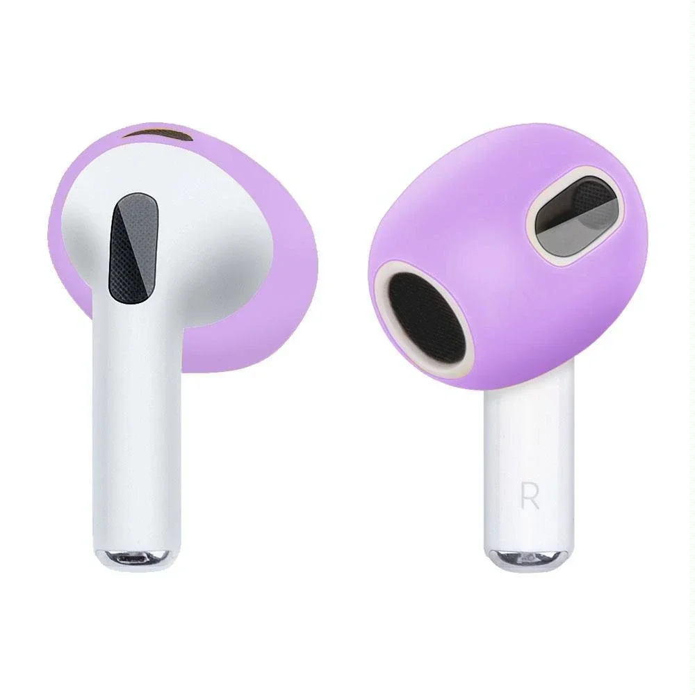 Silicone Airpods 3 Protective Case - Ear Cap - Light Purple