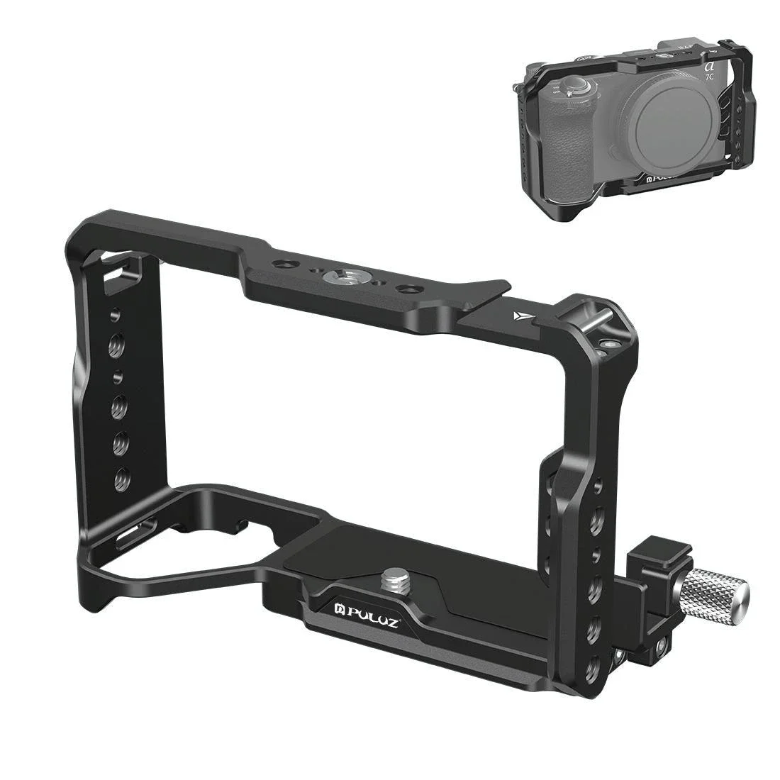Metal Camera Cage Stabilizer - Black for Sony A7Cm2 / 7C Ii / 7Cr