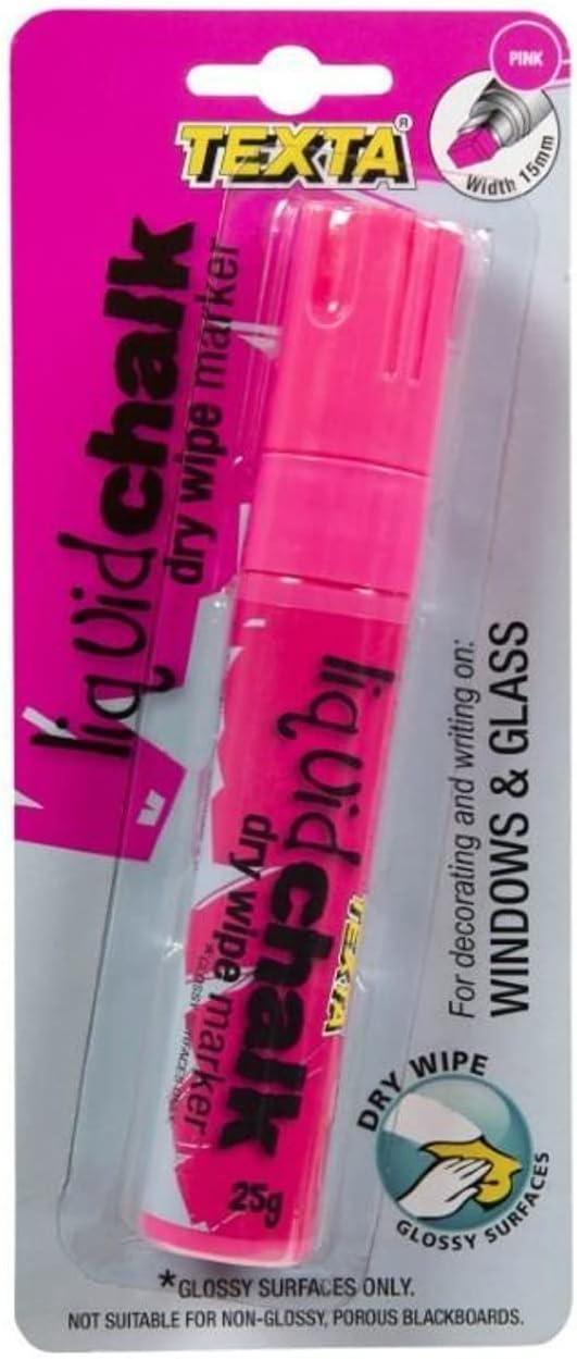 Texta Lquid Chalk Marker Jumo Pink Dry Wipe