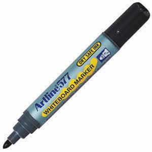 Artline 577 Whiteboard Markers Black
