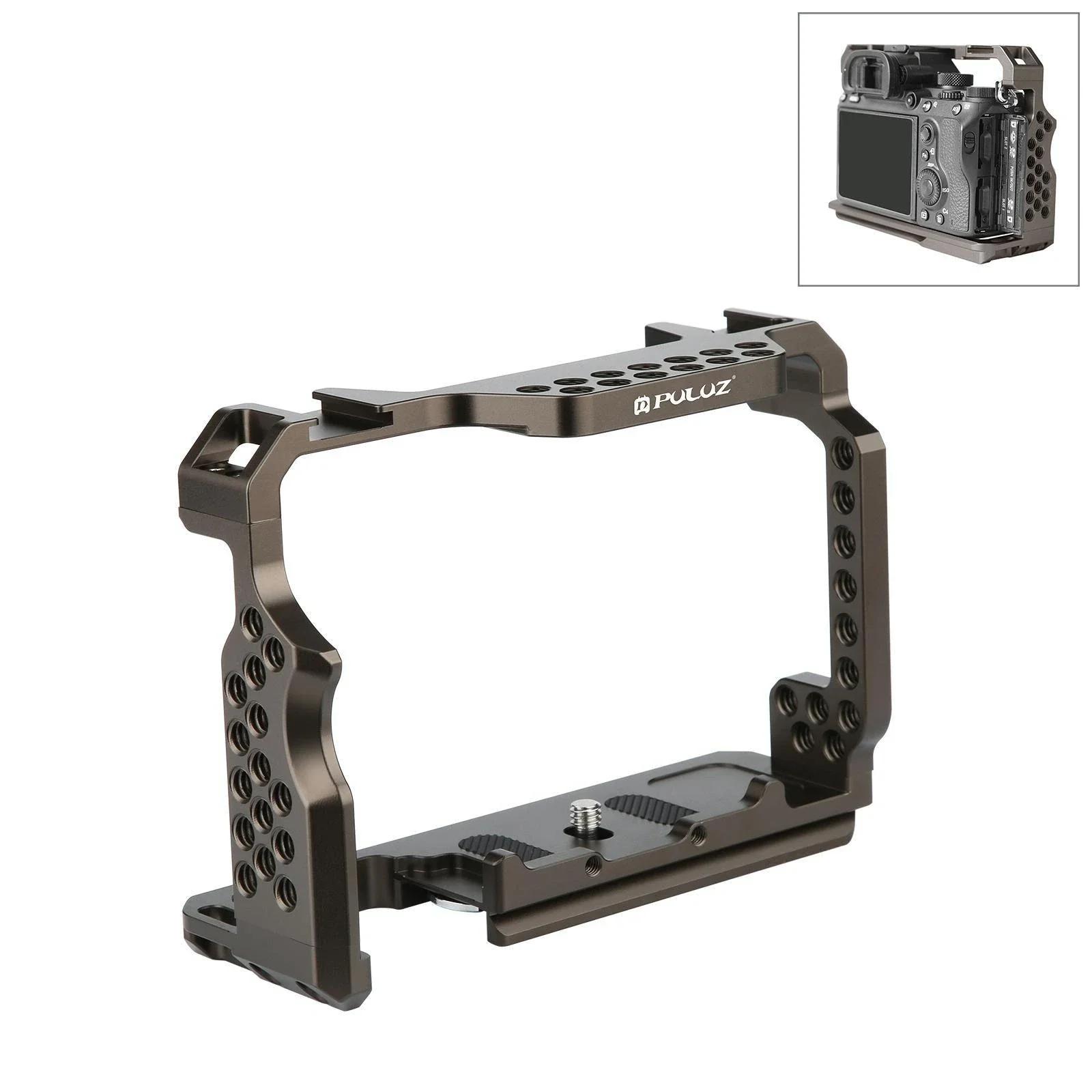 Camera Cage Stabilizer - Bronze No Handle for Sony A7 Iii / A7R Iii