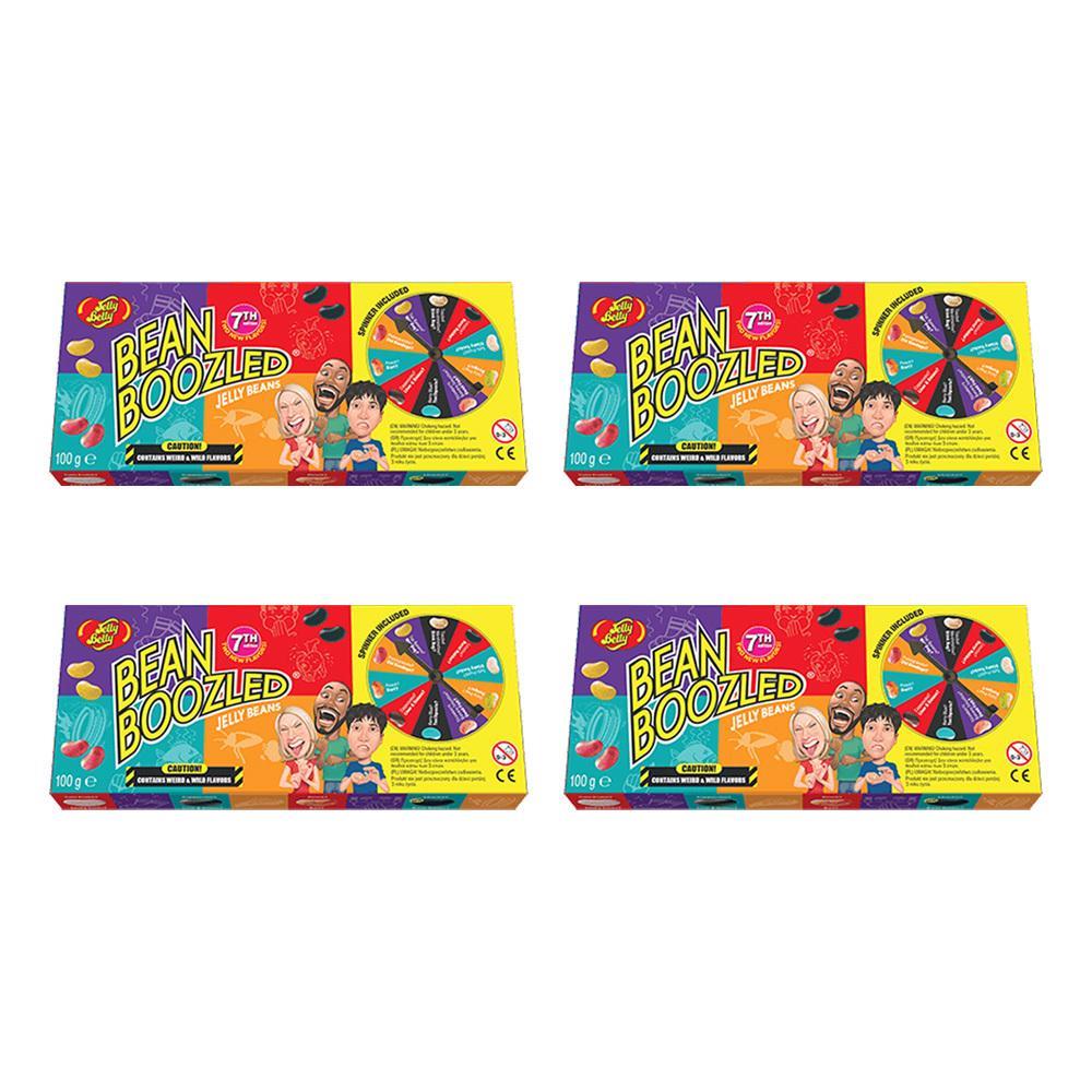 4x Jelly Belly Bean Boozled 100g Jelly Bean Spin Game Chewy Confectionery