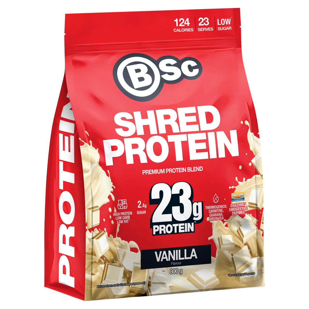 BSc Shred Protein Powder Vanilla 800g