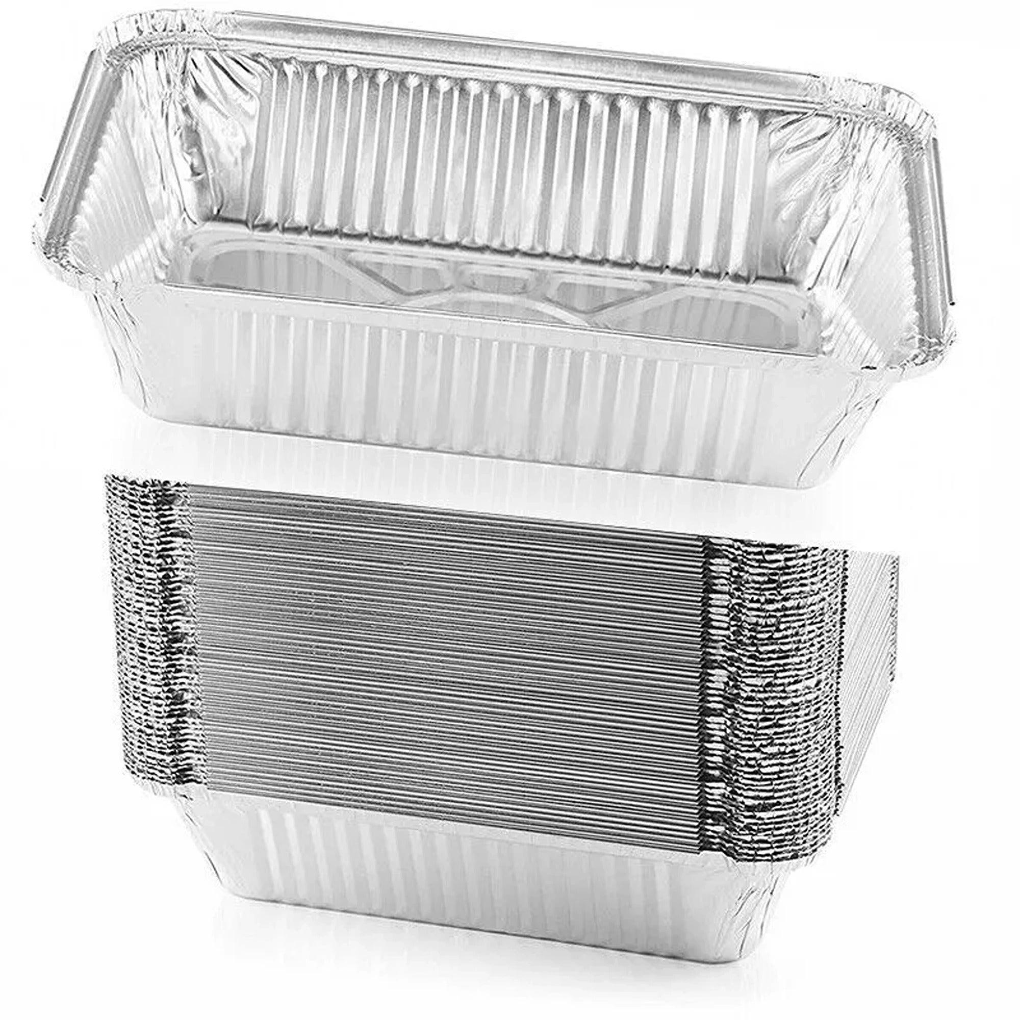 BBQ Food Disposable Container Aluminium Oven Foil Tray Baking Roasting