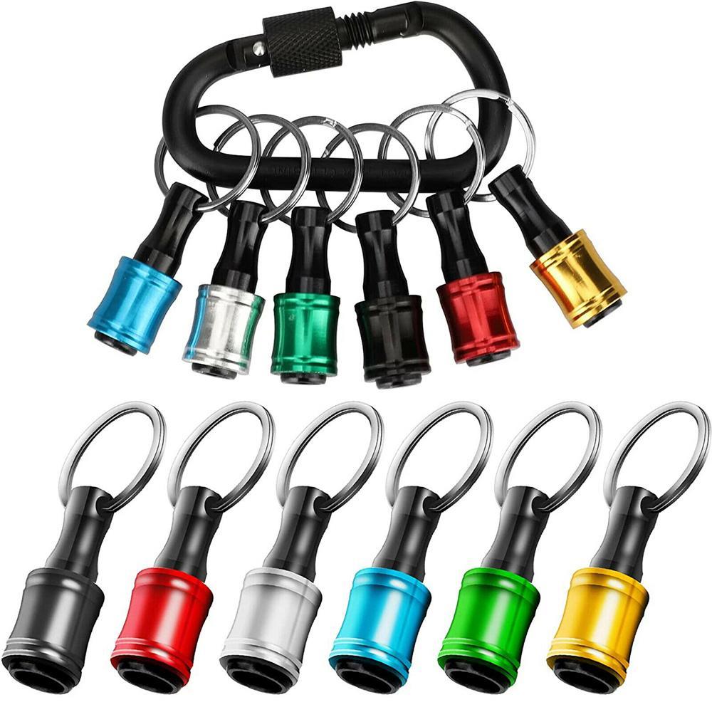 1/4 Hex Shank Quick RScrewelease Keychain driver Drill Bit Holder Extension