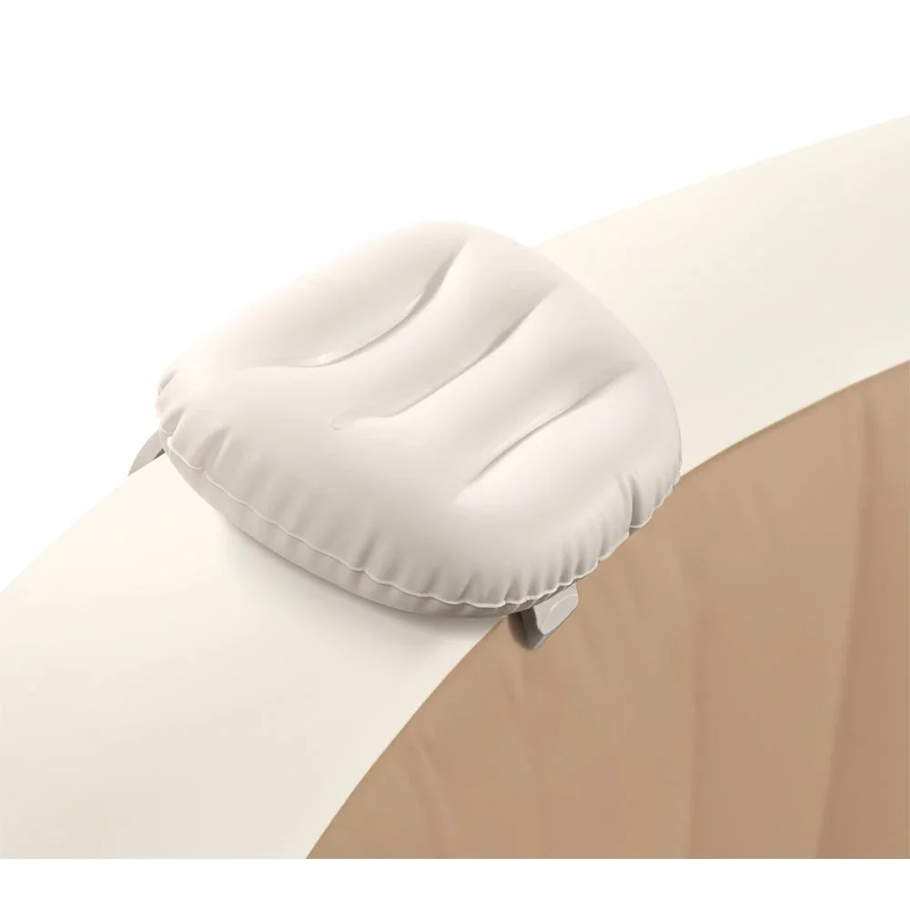 Intex Inflatable PureSpa Headrest Removable Adjustable Head Support Beige