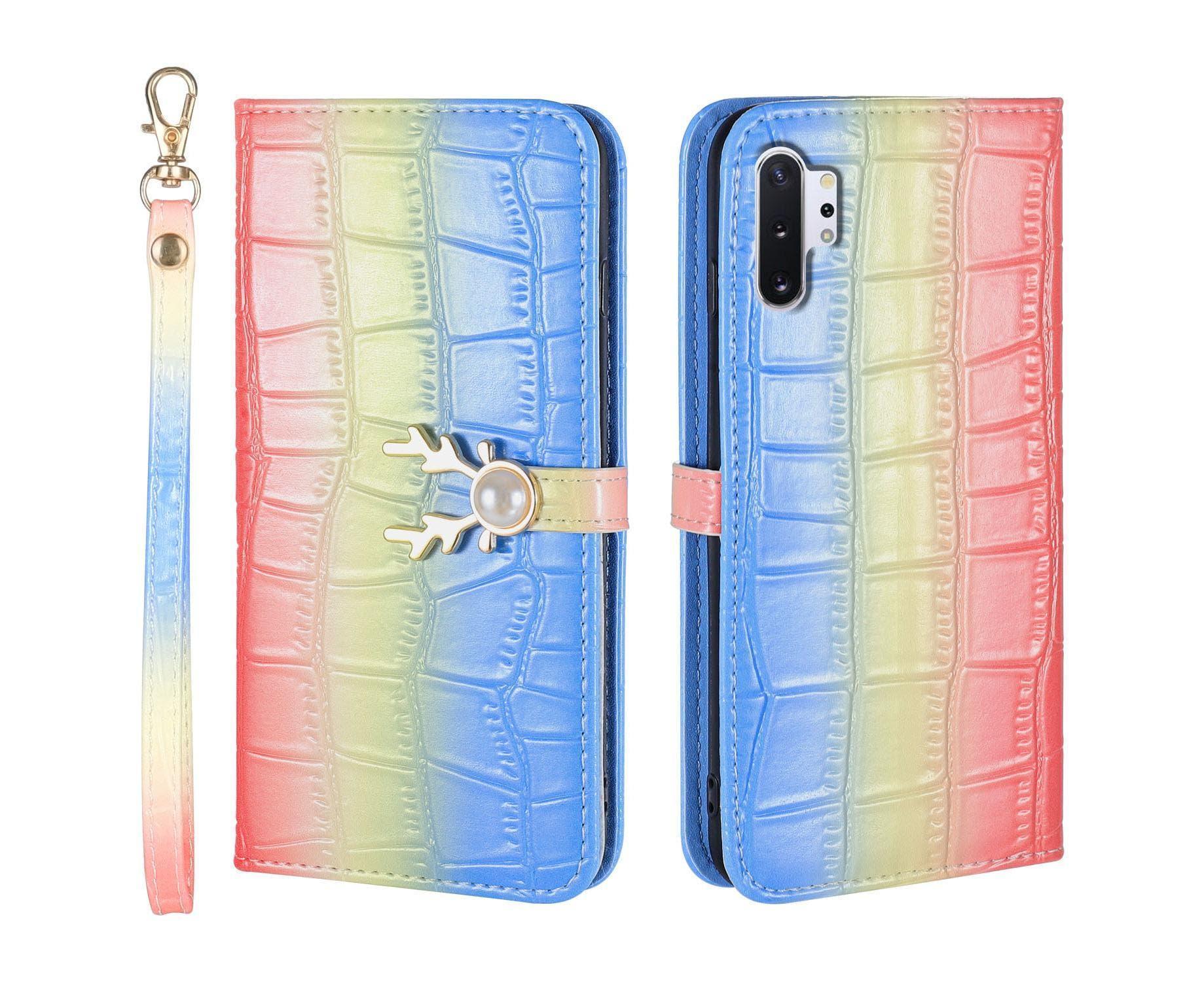 For Samsung Galaxy Note 10 Plus Cover Wallet - Blue