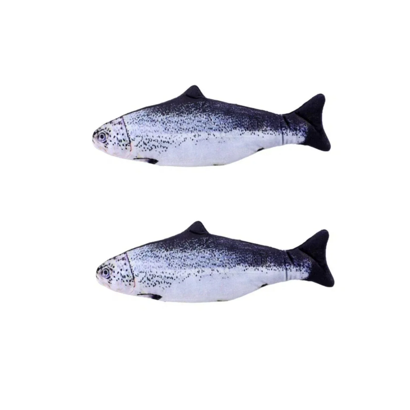 YES4PETS 2 X Flippy Fish 30cm Cat/Pets Interactive Toy w/ USB Cable/Catnip Pouch