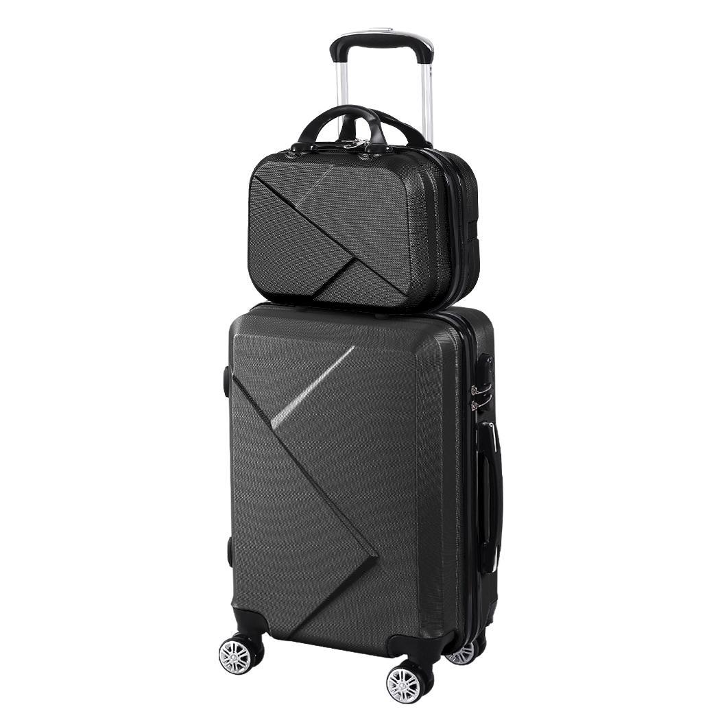 2x Slimbridge Travel Luggage Set Black