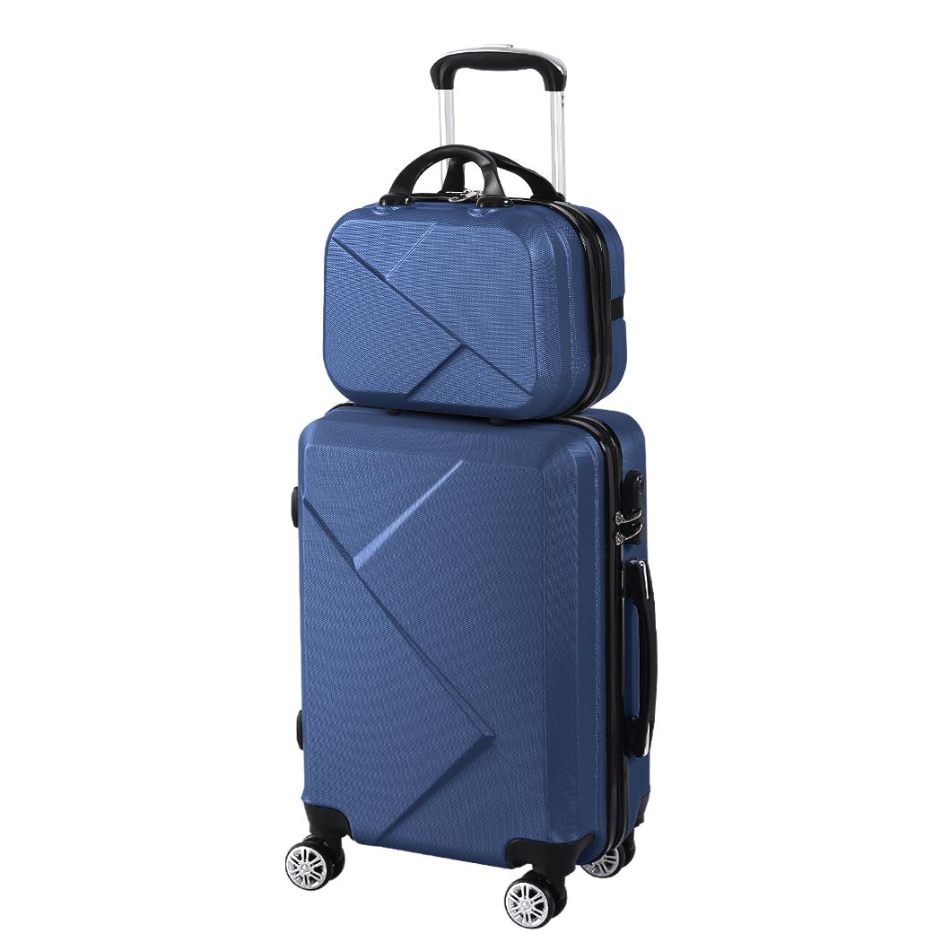 2x Slimbridge Travel Luggage Set Navy