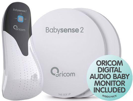 BABYSENSE 2 BABY2 INFANT RESPIRATORY BABY SLEEP APNEOA ALARM+SC530 AUDIO MONITOR