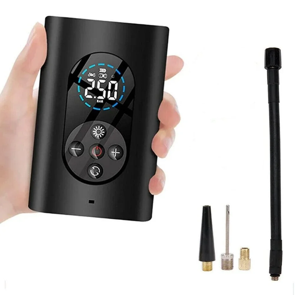 Cordless Air Compressor Tyre Inflator Car Bike Ball Motorcycle Electric Pump