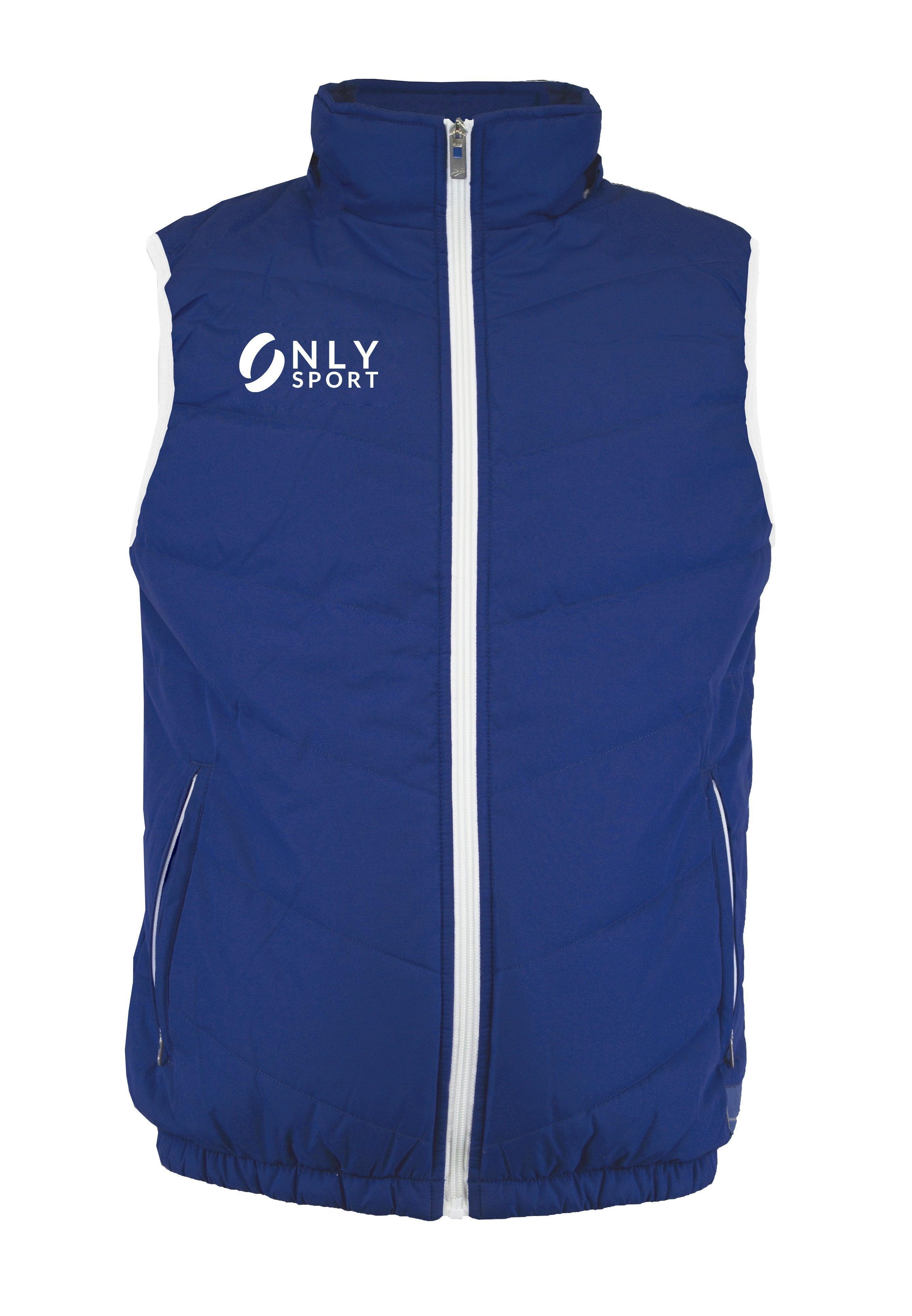 Puffer Vest - Blue Sleeveless Jacket | Only Sport