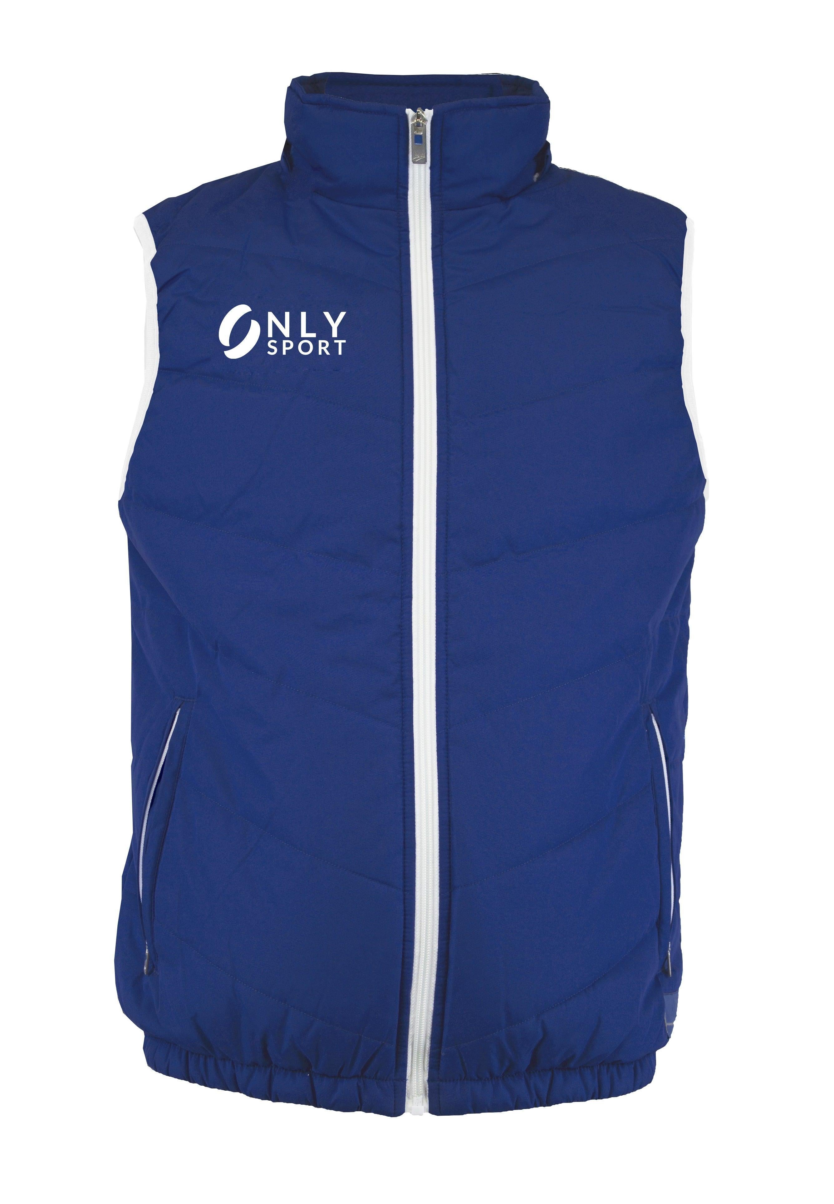 Puffer Vest - Blue Sleeveless Jacket | Only Sport