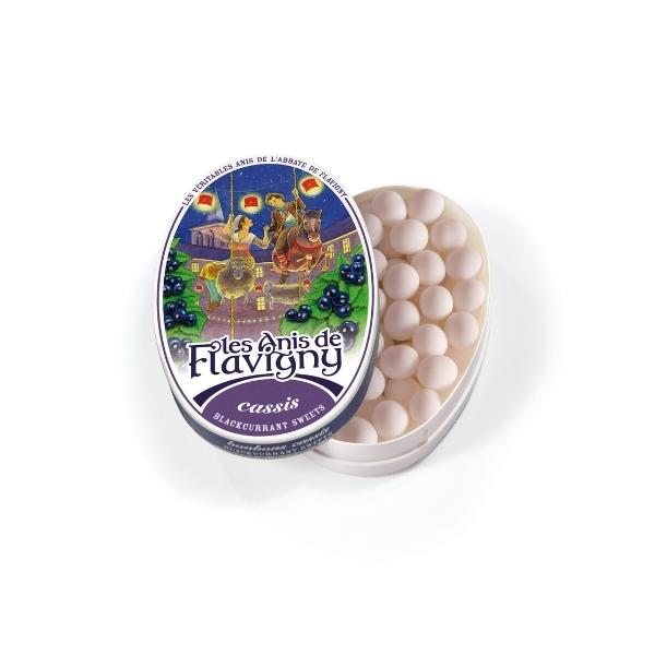 Les Anis de Flavigny Oval Tin Blackcurrant 50g