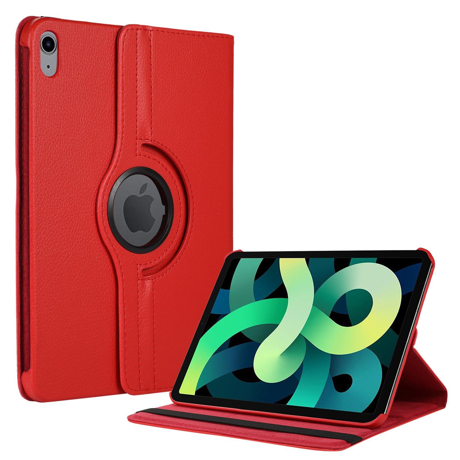MCC iPad (A16) 11" 2025 11th Gen 360 Rotate Leather Case Cover Apple iPad11 Inch [Red]
