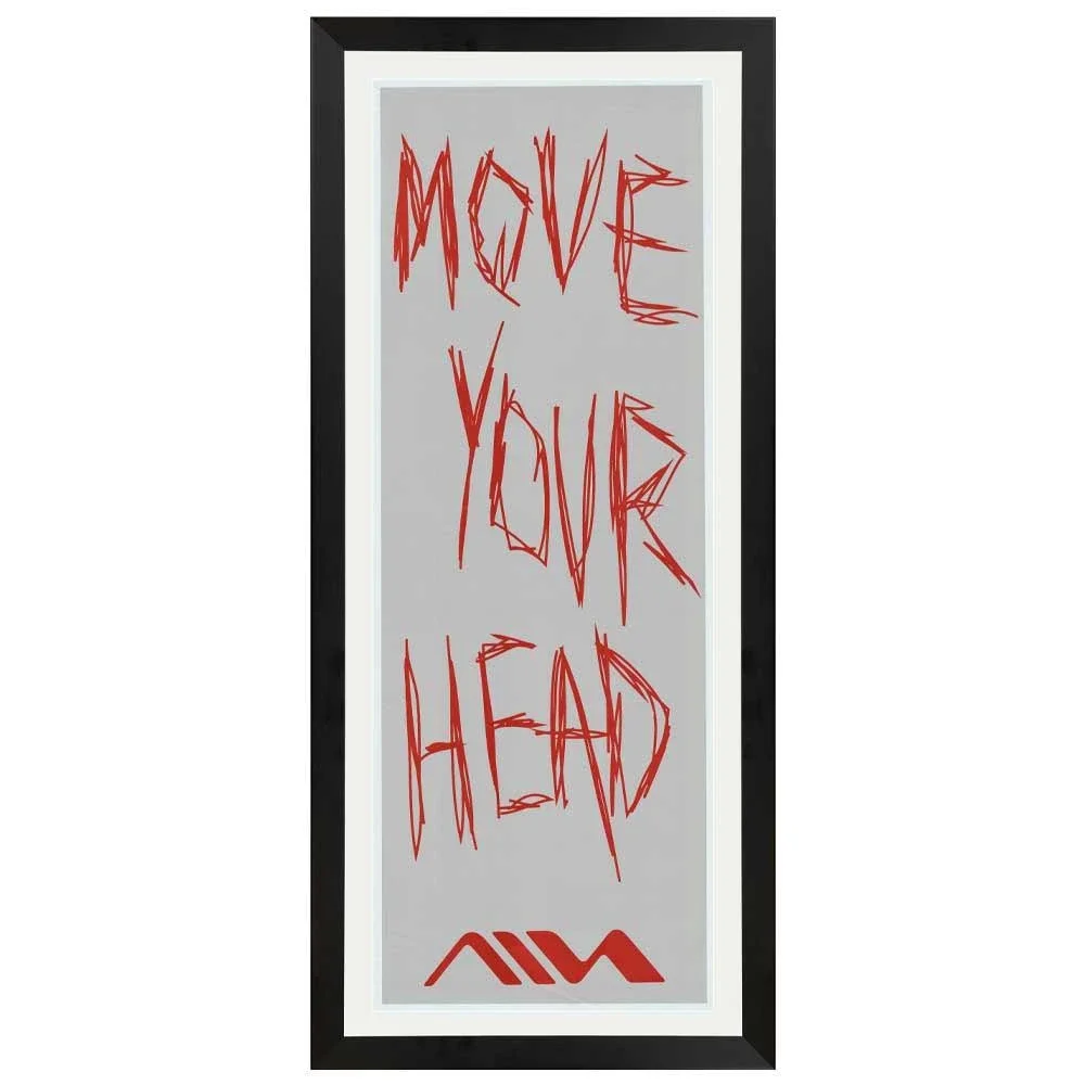 Aiwa - Move Your Head Promotional Vintage Daybill Poster Framed