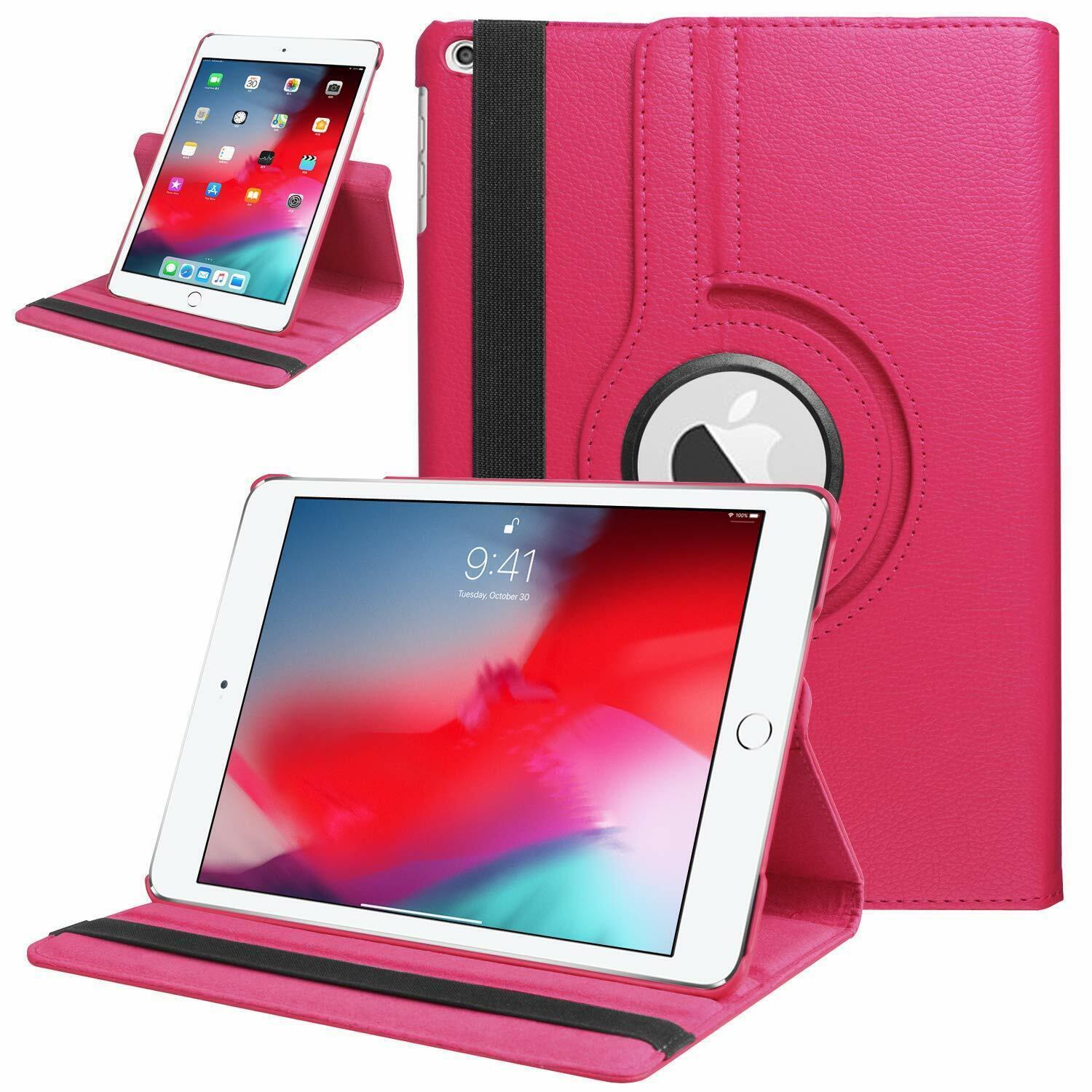 360 Rotate Leather Case Cover For Apple iPad Air 11 inch 2024 2025 - Pink