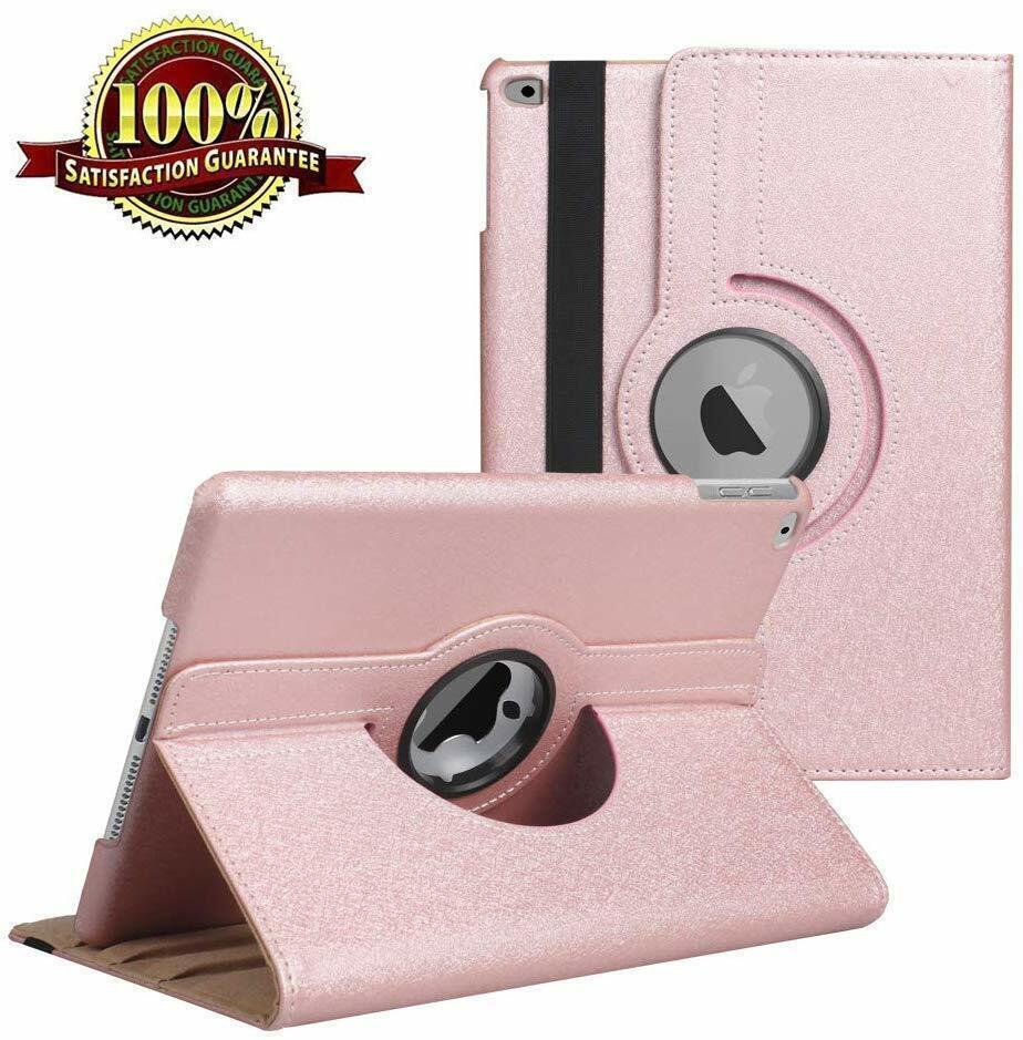 360 Rotate Leather Case Cover For Apple iPad Air 11 inch 2024 2025 - Rose Gold