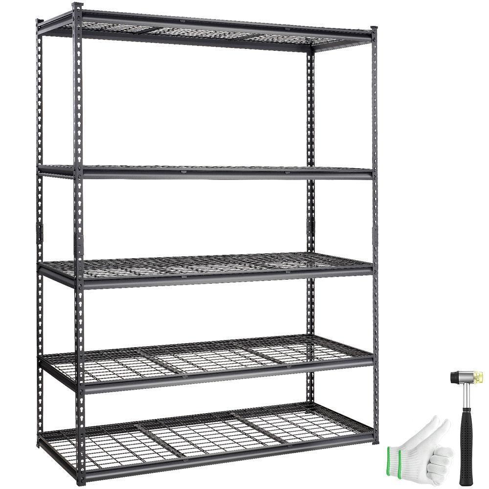 VEVOR Storage Shelving Unit Garage Storage Rack 5-Tier Adjustable 907.2 kg Load