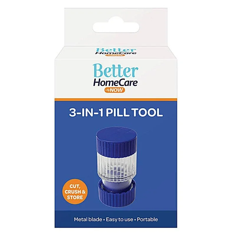 Better Home Care Now 3 In 1 Pill Cutter, Crusher & Storage