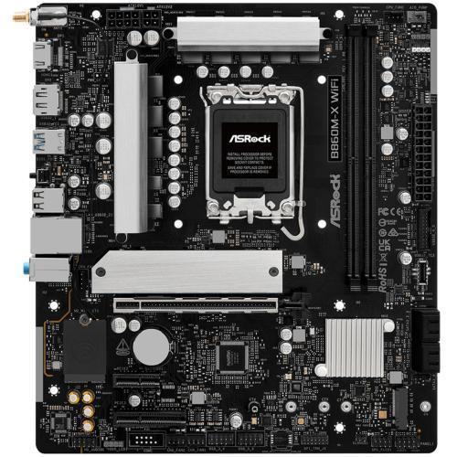 ASRock B860M-X WiFi MATX Motherboard For Intel 15th GEN B860, 2x M.2, 2x DDR5,