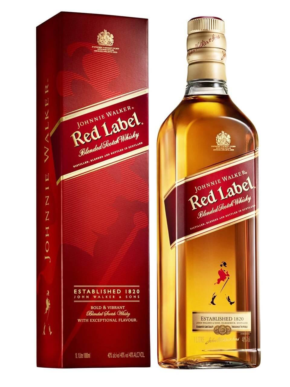 JOHNNIE WALKER RED LABEL 40%