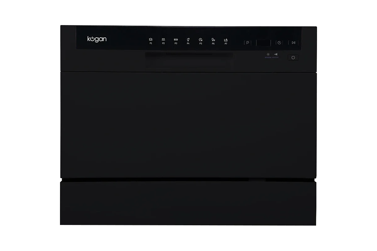 Kogan Benchtop Dishwasher (6 Place, Black)