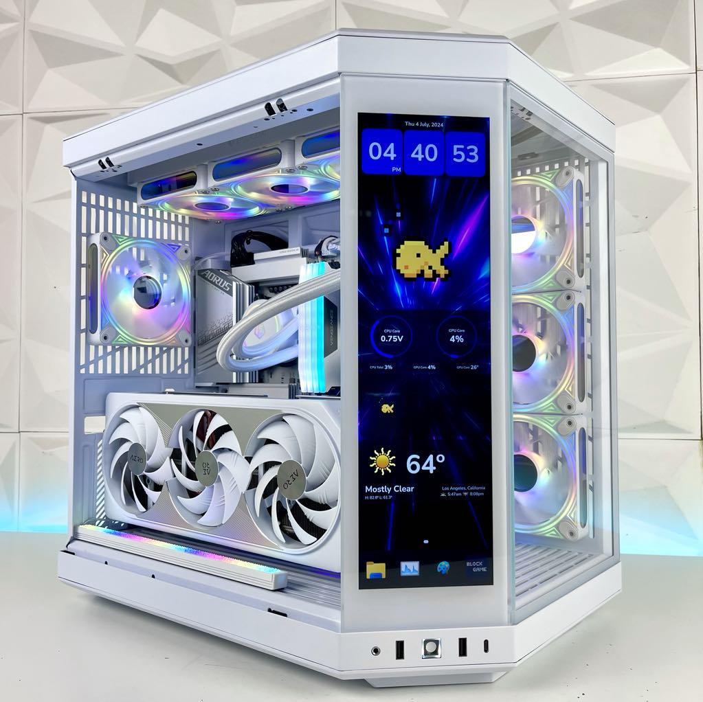 IGaming Ryzen AMD AM5 | RTX 4060/4060 ti/4070/5070/5070 ti/5080, AMD 9070/9070 XT | Y70 Touch Pro White