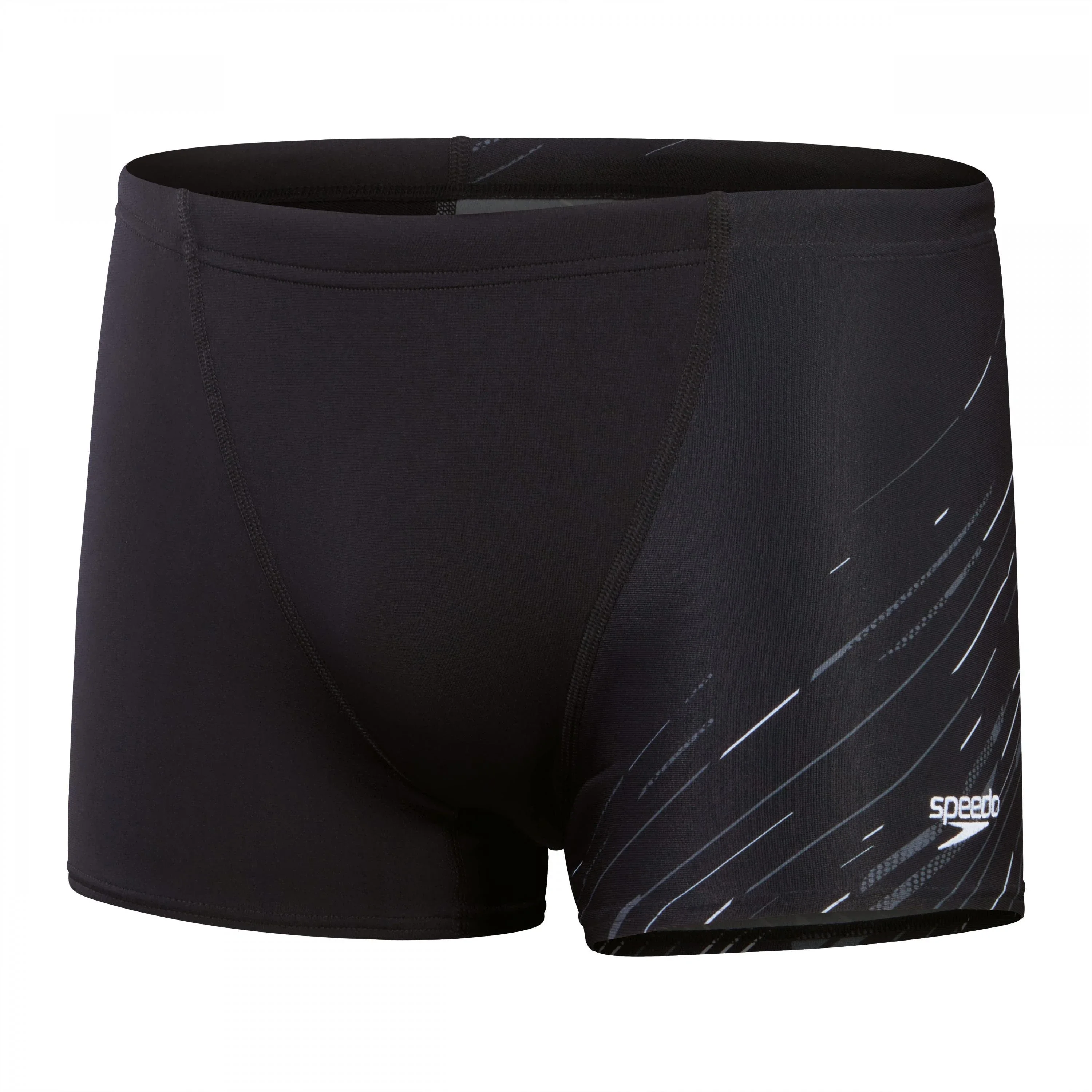 Speedo Mens Hyper Boom V Detail Shorts (Black/Grey) (28R)