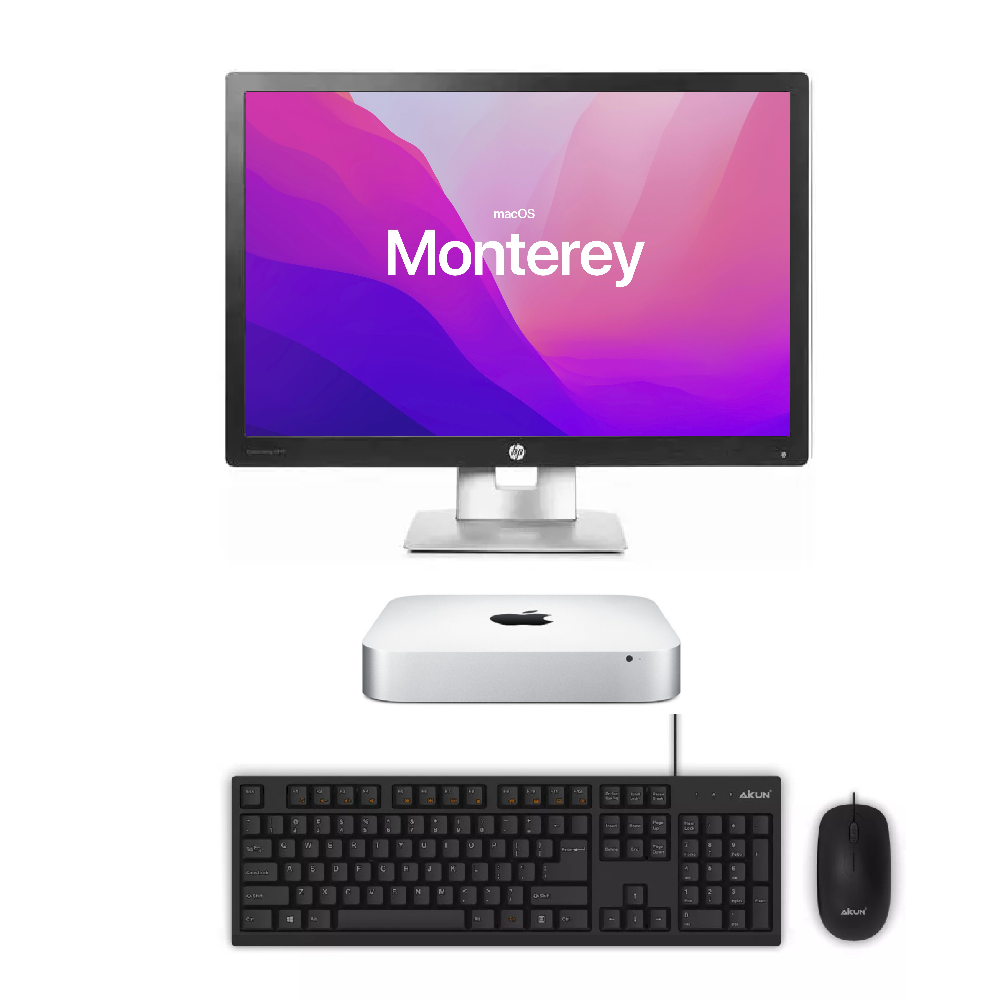 Apple Mac Mini A1347 Bundle Desktop i5-4278U 2.6GHz 256GB 8GB RAM (2014) + 24" Monitor | Refurbished