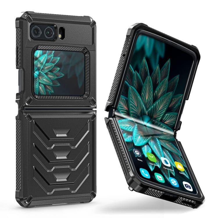 Motorola Moto Razr 2022 Armour Rugged Rigid Cover, Strong PC Material