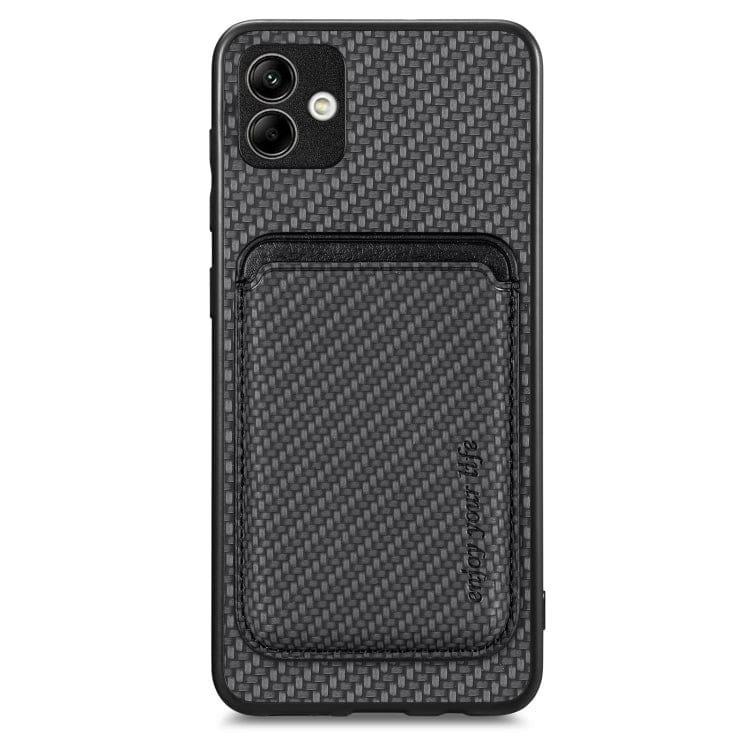 Samsung Galaxy A04 4G Carbon Magsafe Cover with Removable Card Wallet