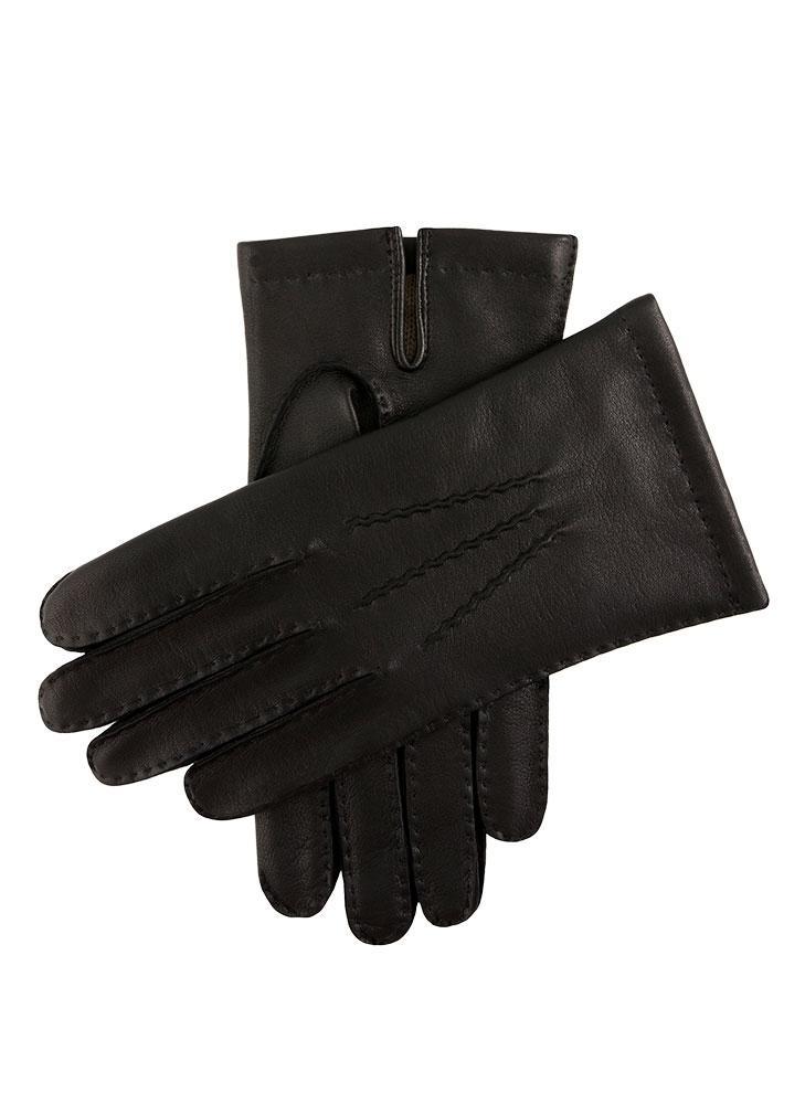 DENTS Mens Chelsea Cashmere Lined Leather Gloves - Black - 9