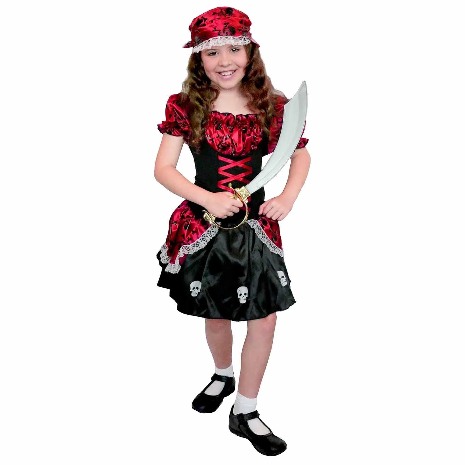 Sweet Skeleton Pirate Girl Costume - Child