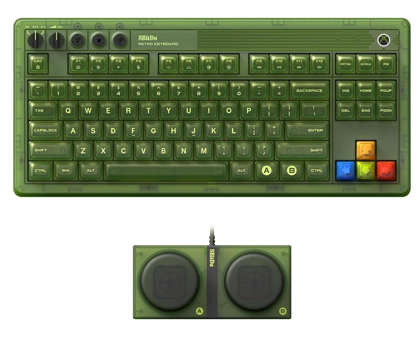 8BitDo Retro 87 Mechanical Keyboard - Xbox Edition