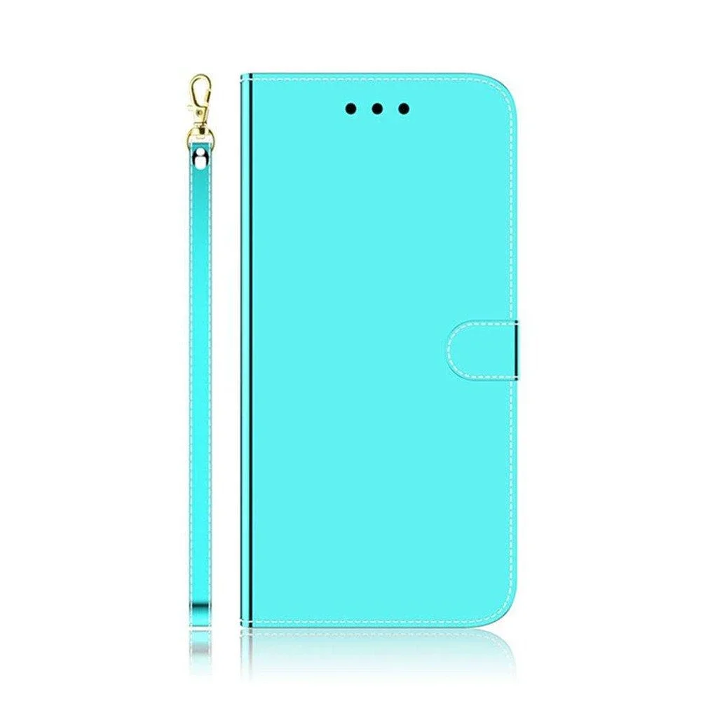 Mirror PU Leather Case For Motorola Moto G9 Power Fast Stylus Phone Case