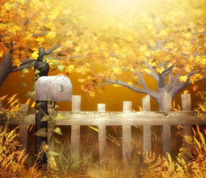 Fence Landscape Self-adhesive Vinyl, XXXXL 520cm x 290cm (HxW)(205''x114'')