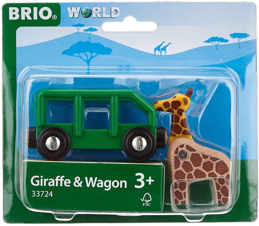 Brio World Giraffe & Wagon 2pc 33724