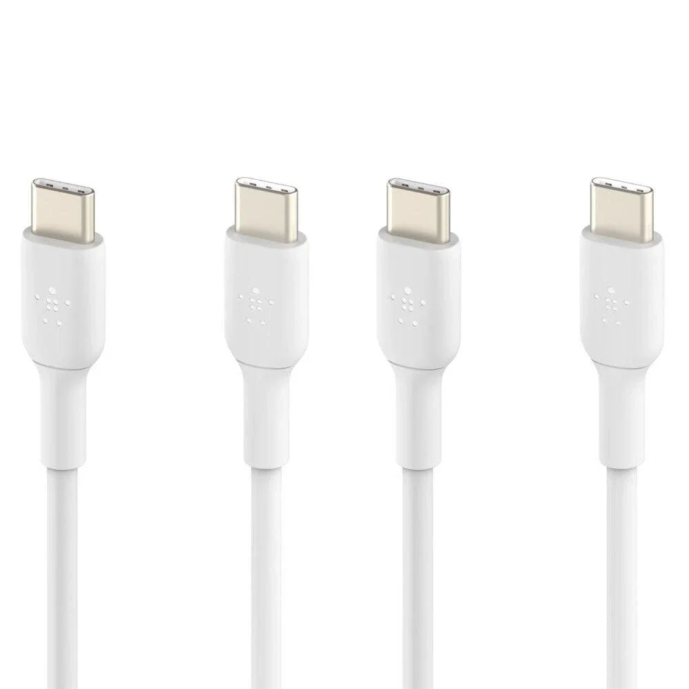 2PK Belkin USB-C to USB-C 1M Cable Data Sync Cord for Samsung S8/S9 LG HTC WHT